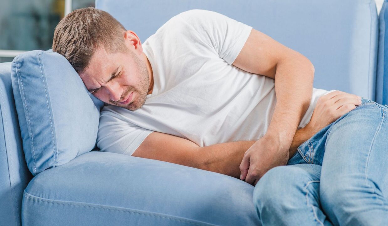 Боль у мужчины с хроническим простатитом